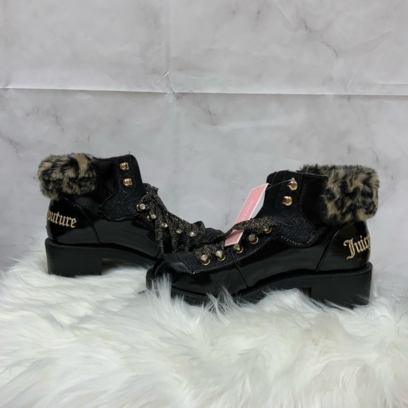 NWT Juicy Couture Indulgence Faux Fur Hiker Bootie - Picture 9 of 10